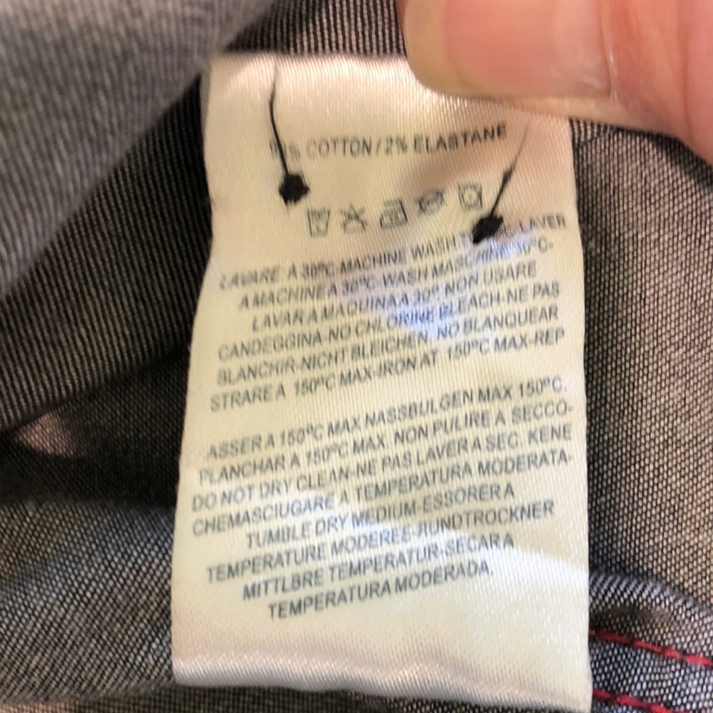 Agave Denim gray button down shirt. Like new! - Picture 6 of 8